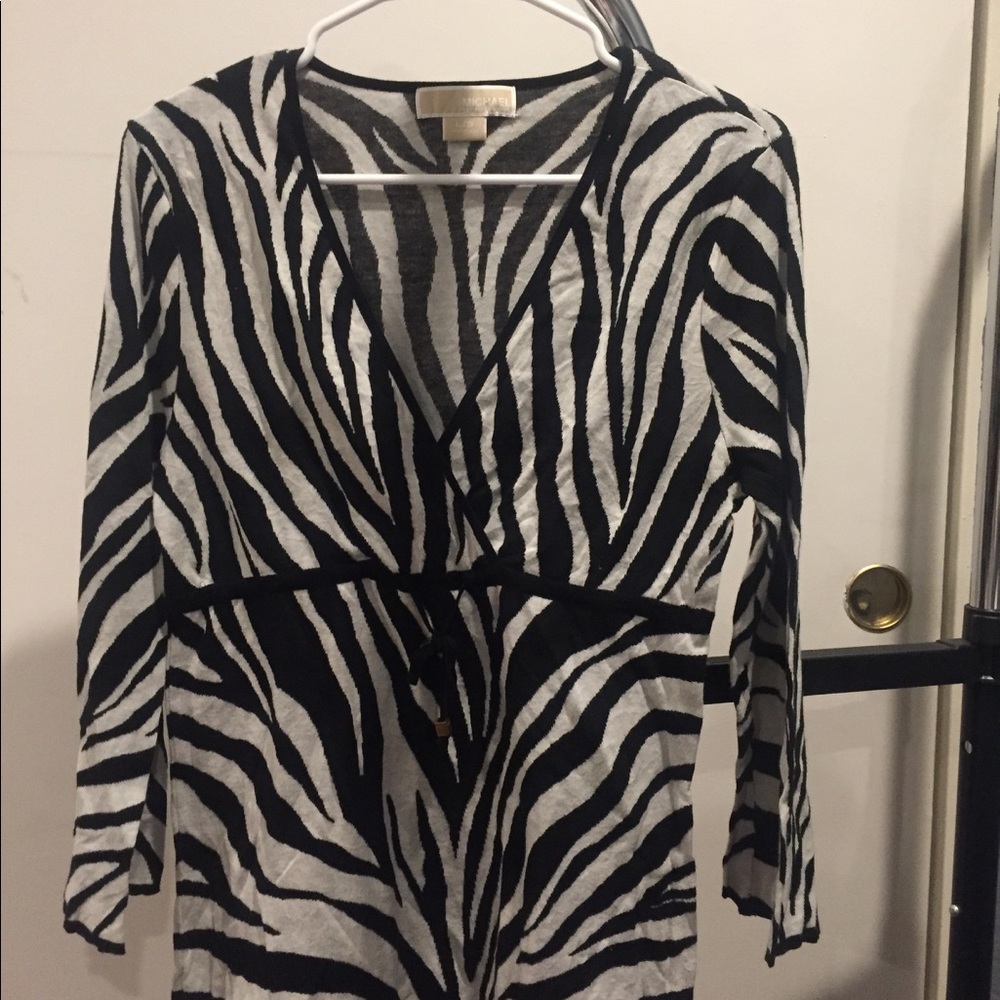 Michael Kors long sleeve stripped shirt